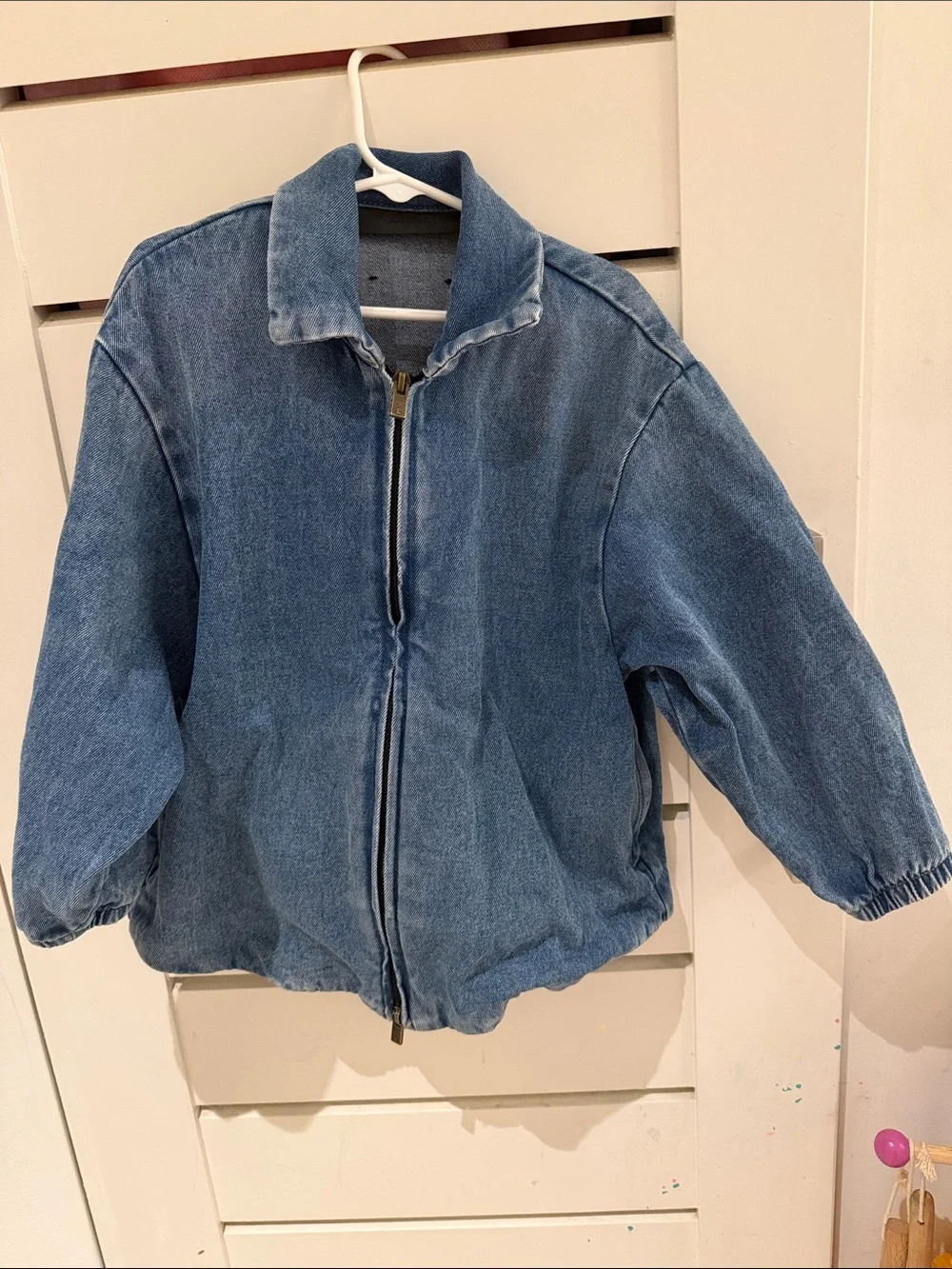 Essentials Fear Of God Denim Zip-Jacket